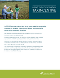 Download PDF file Using the Conservation Tax Incentive